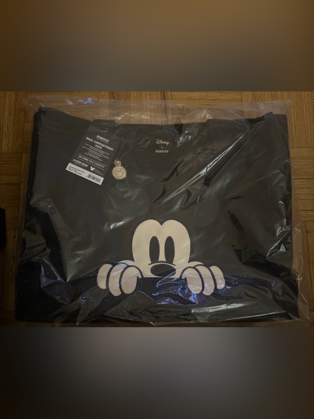 Igloo Disney Black Dual Compartment Tote with Mickey New